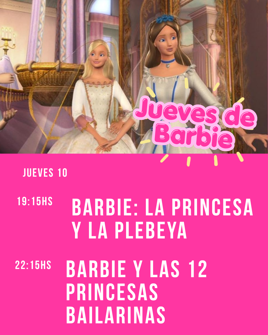 CINE OCULTO - Barbie: la Princesa y la Costurera 19:30hs
