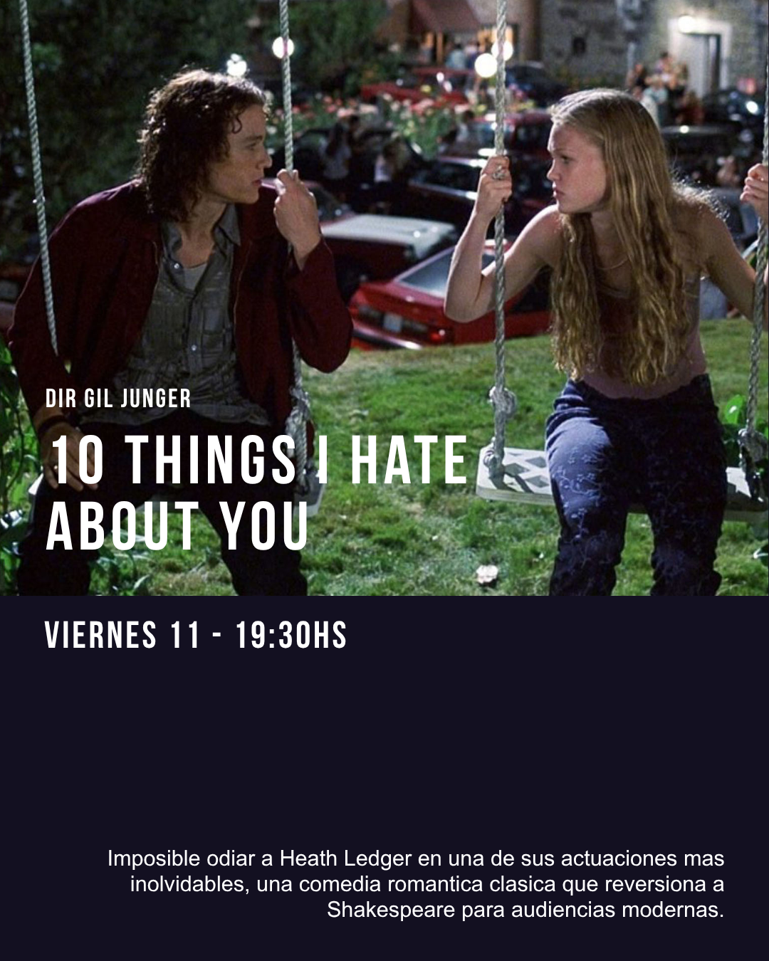 CINE OCULTO - 10 things I hate about you 19:30hs