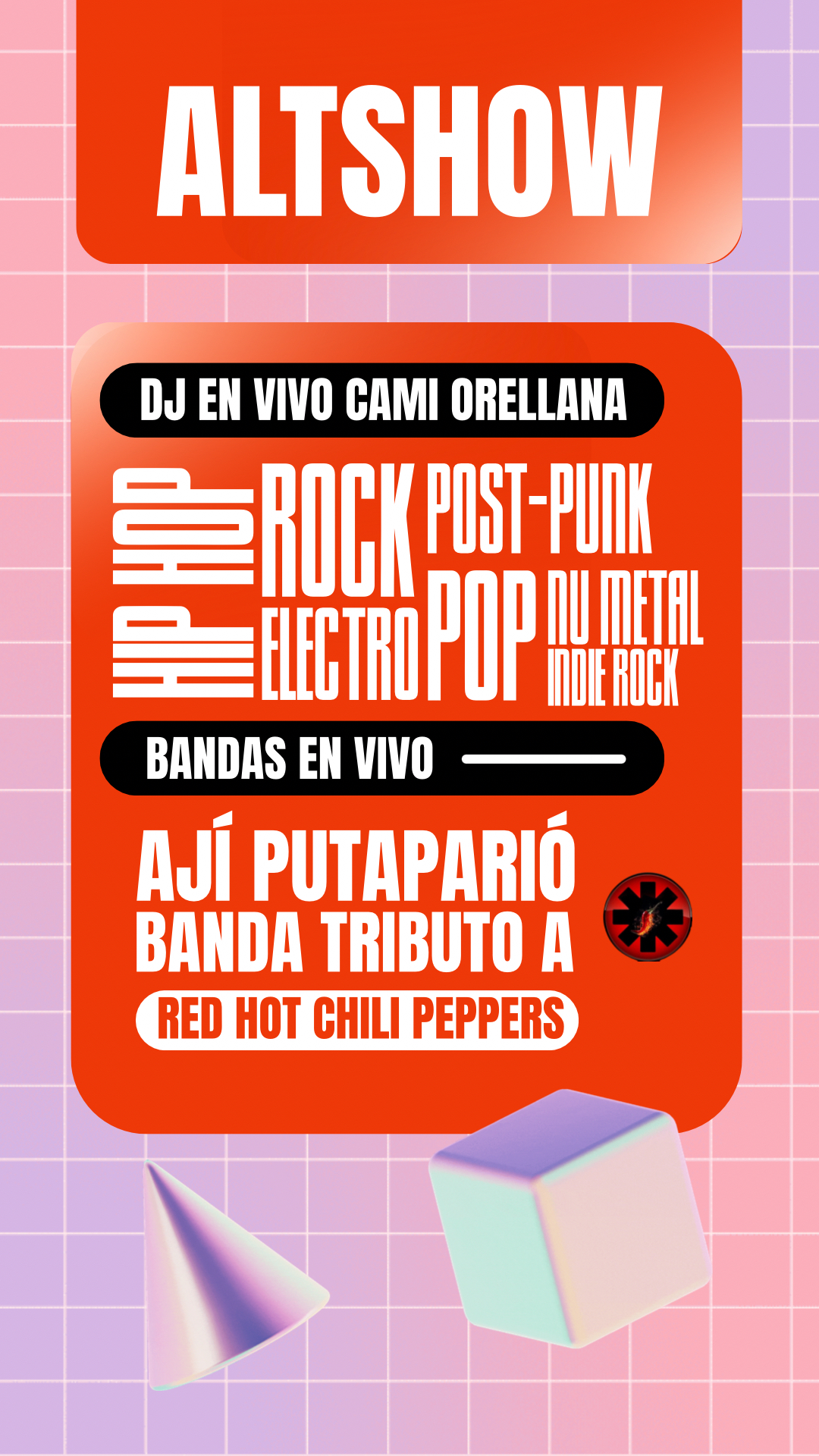 ALTERNATIVE SHOW: BANDAS EN VIVO + DJ SET