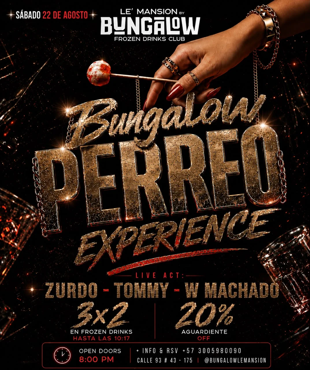Perreo Experience Sábado 22 de agosto