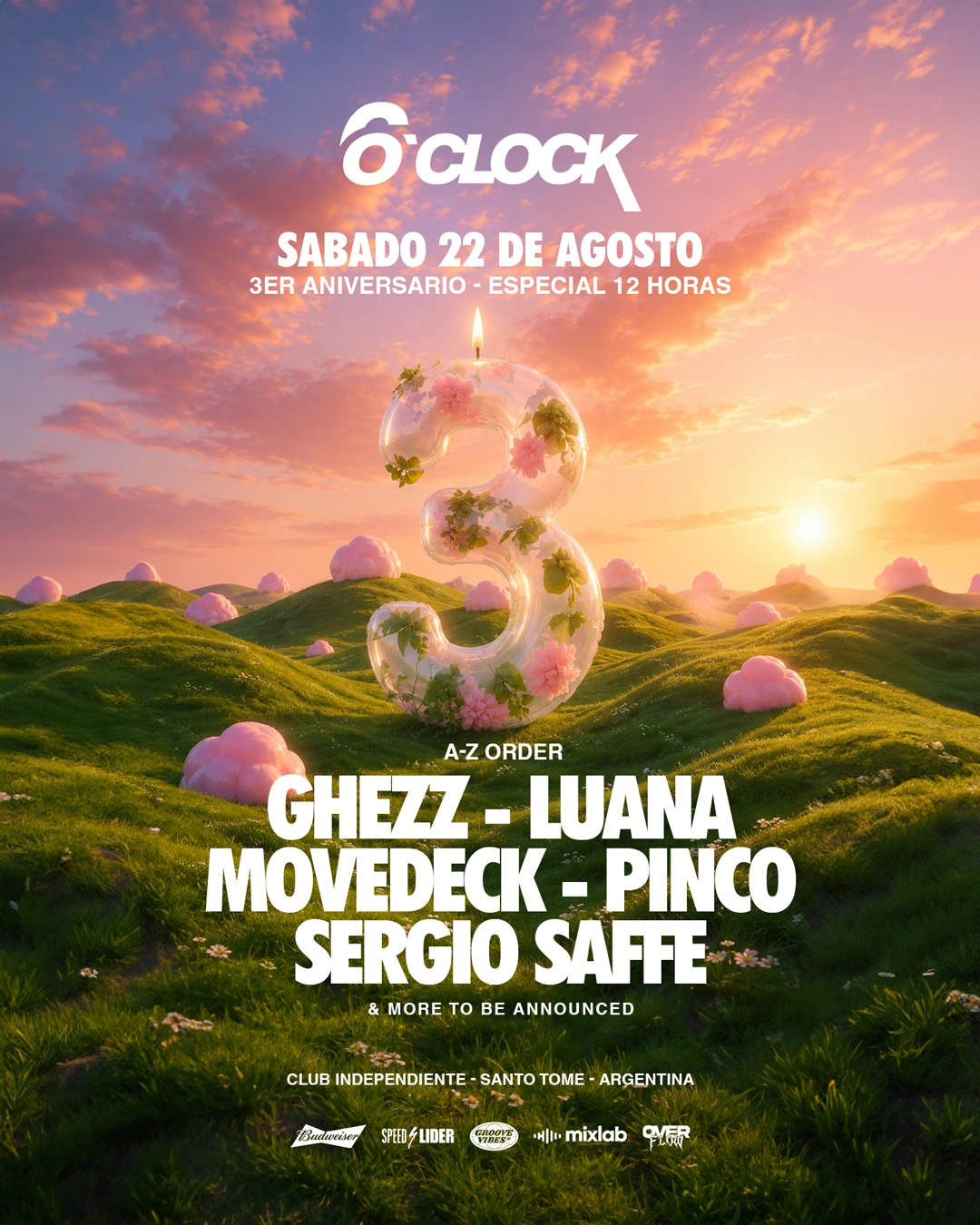 6OCLOCK - 3ER ANIVERSARIO