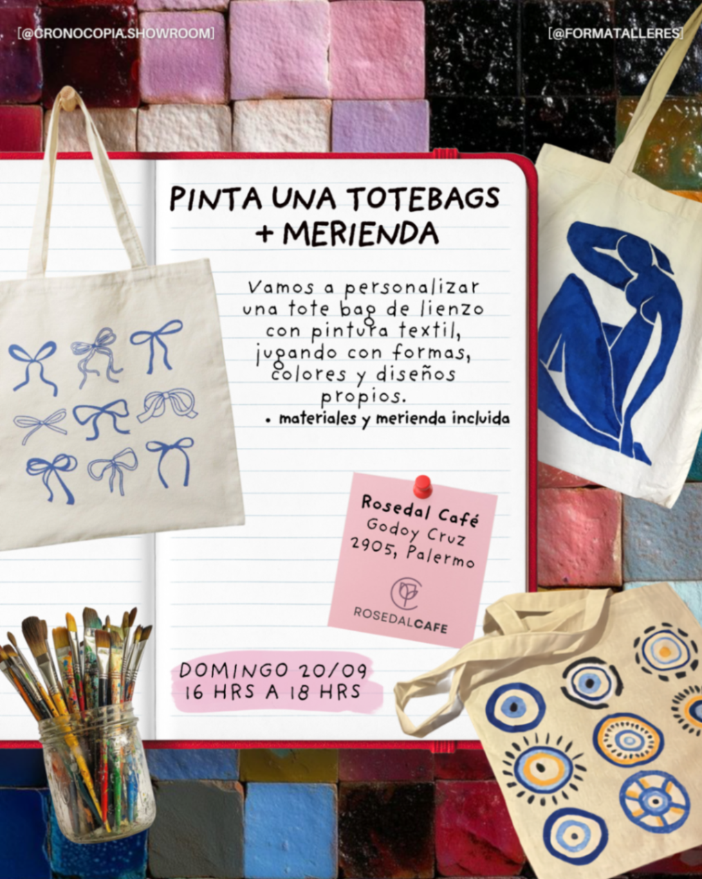 💐Taller de totebags pintadas
